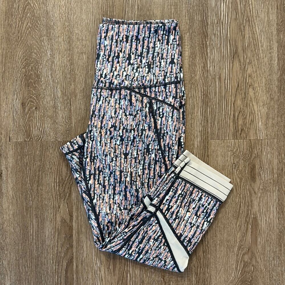 Zella‎ Printed High Waist Crop Leggings Size Medium